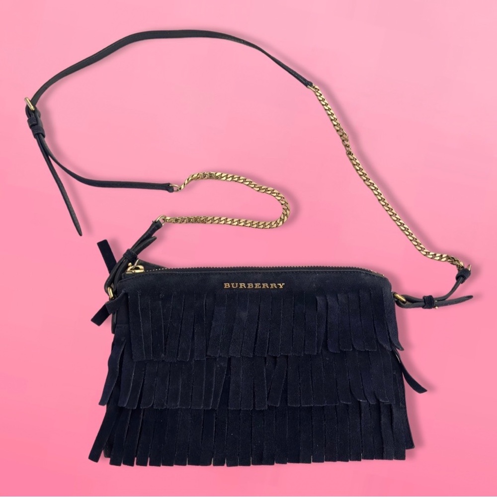 BURBERRY FRINGE CROSSBODY